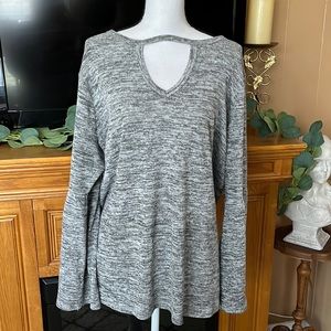 Grey flowy shirt